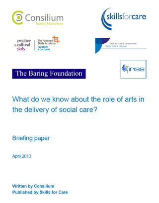 What do we know about the role of arts in the delivery of social care?