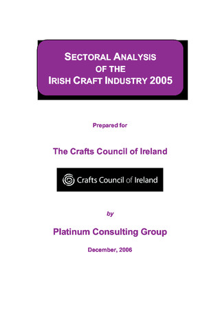Sectoral Analysis of the Irish Craft Industry, 2005