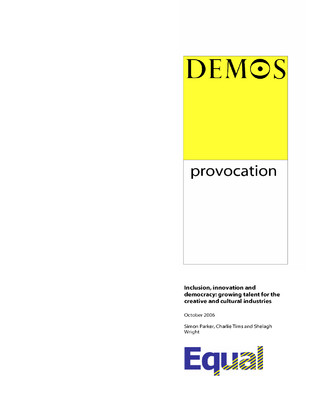 Inclusion, Innovation and Democracy