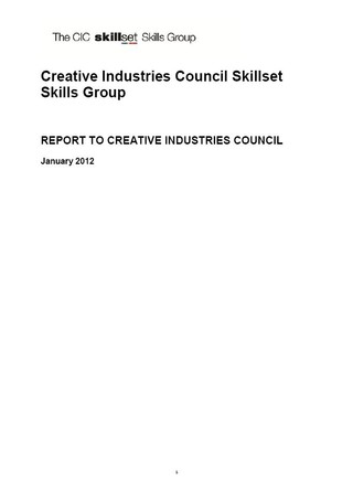 Creative Industries Council Skillset Skills Group