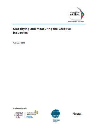 Classifying and Measuring the Creative Industries